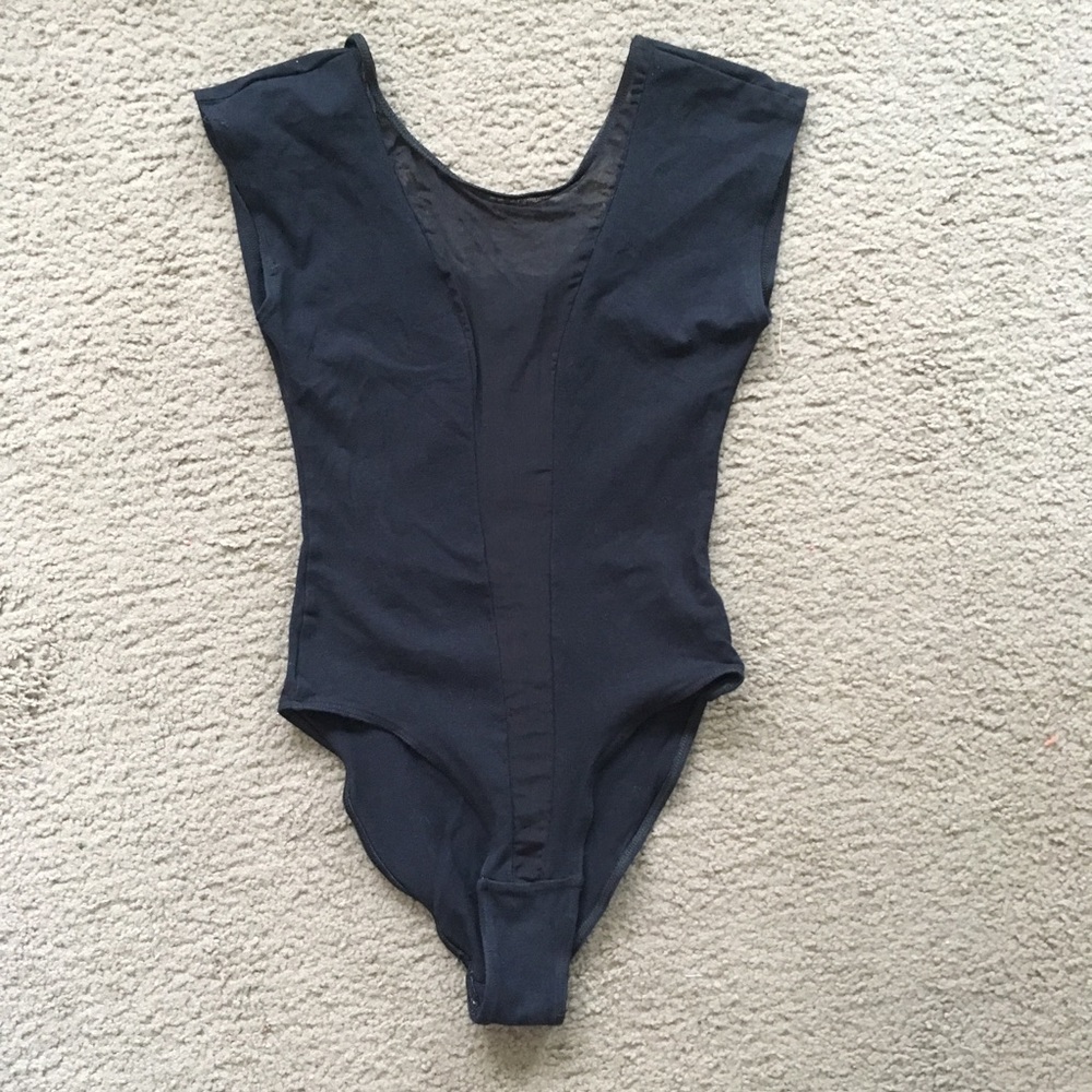 American apparel bodysuit size S black